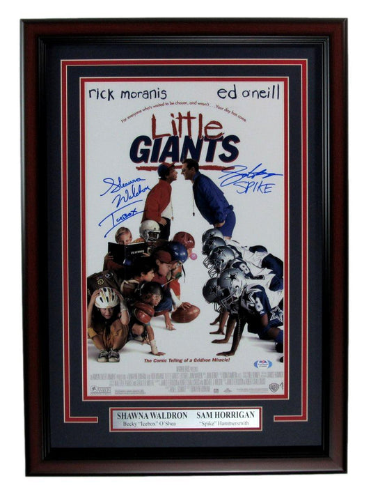 Shawna Waldron/Sam Horrigan Autographed 11x17 Photo "Little Giants" Framed PSA