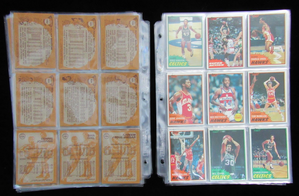1981-82 Topps Basketball Complete Set (1-198) Larry Bird/Magic Johnson 190162