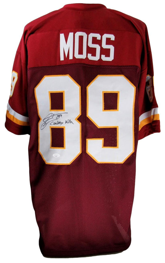 Santana Moss Signed/Autographed/Inscribed Commanders Custom Jersey JSA 157553