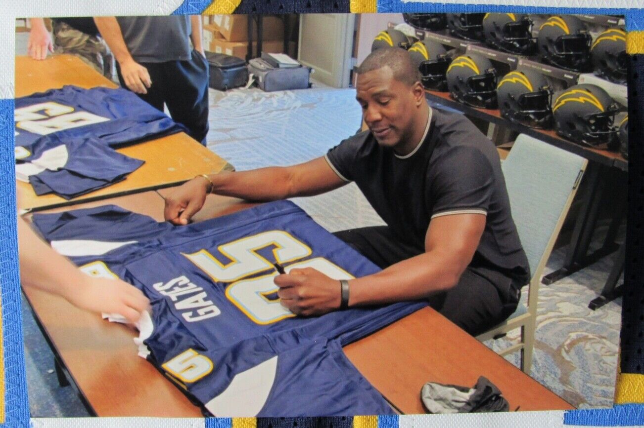 Antonio Gates Signed/Autographed Chargers Custom Jersey Beckett 158683