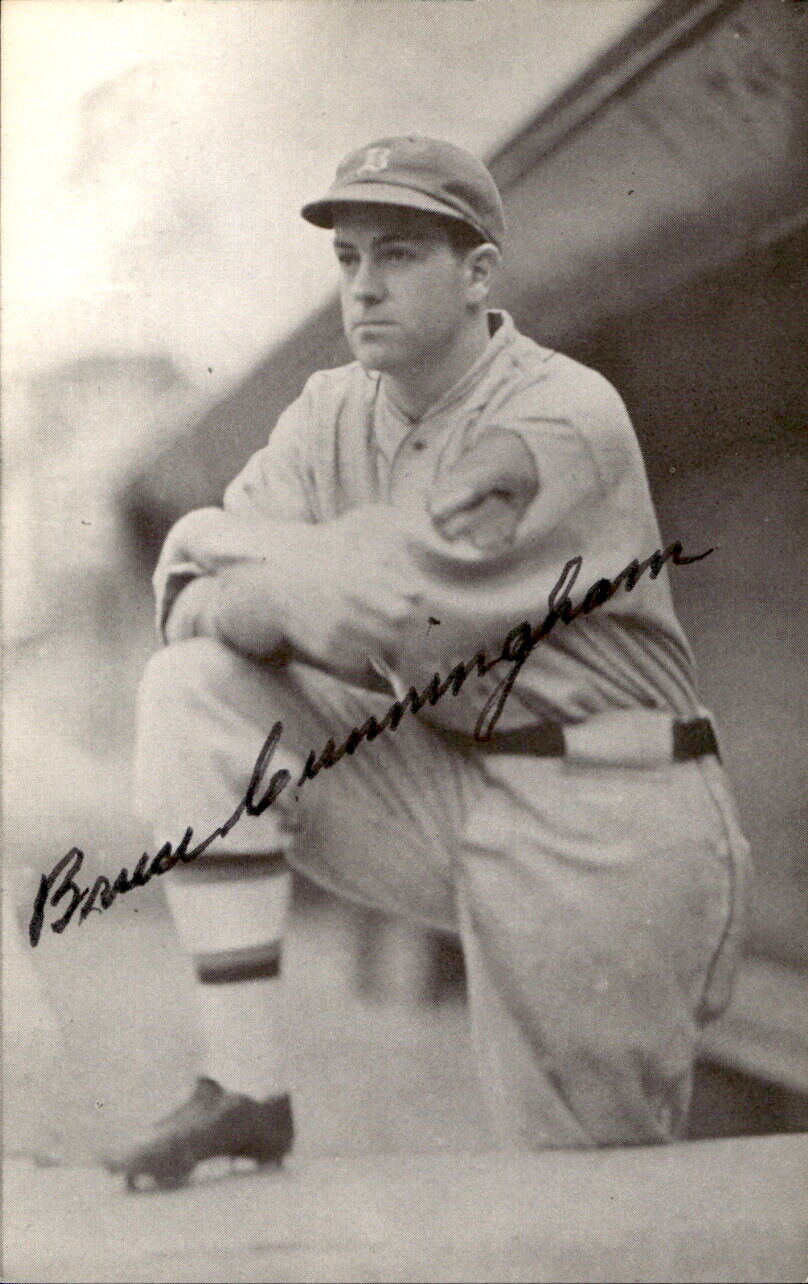 Bruce Cunningham Boston Braves d. 1984 Signed/Auto 3x5  Photo 178161