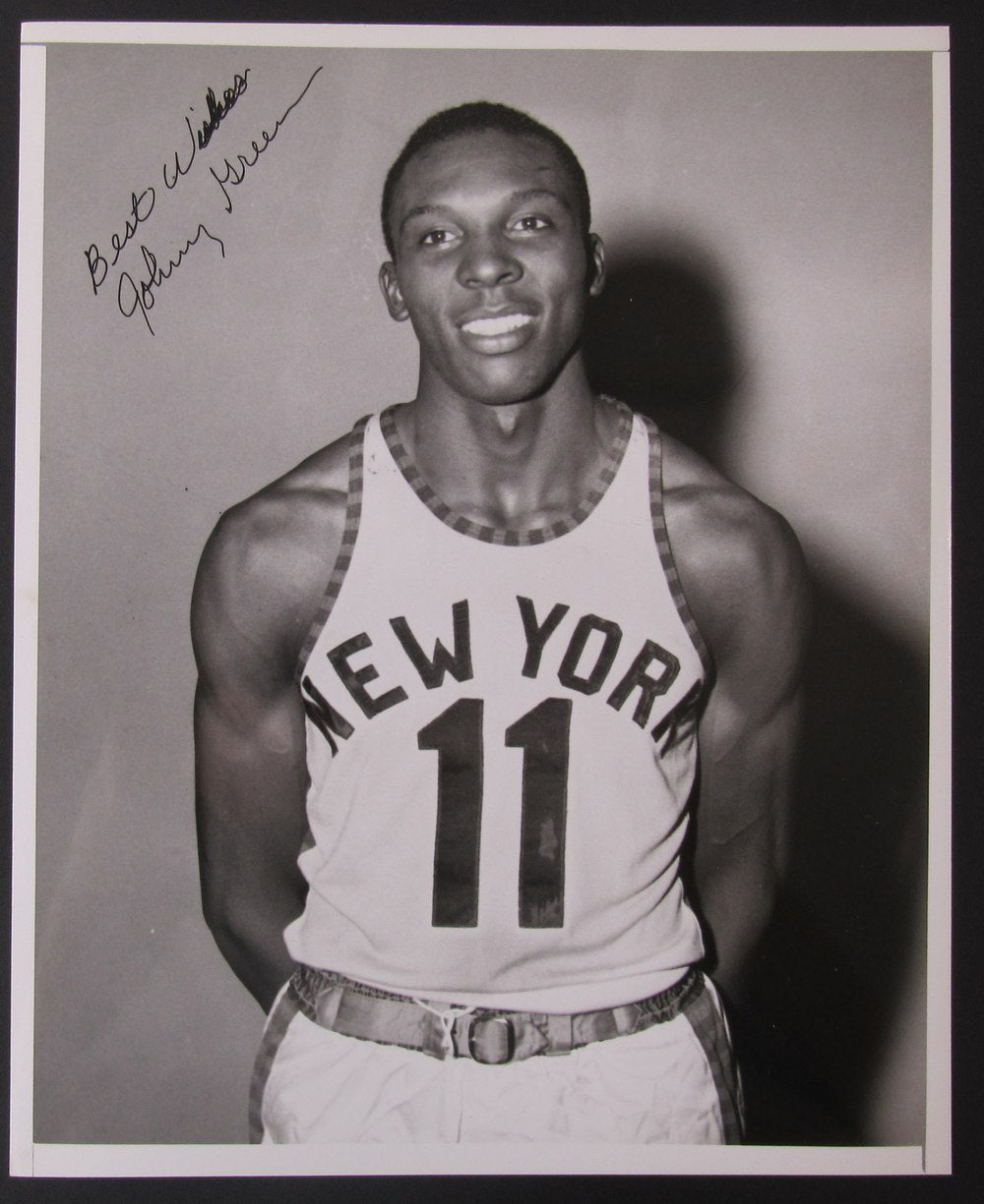 Johnny Green Signed/Inscribed 8x10 B/W Photo New York Knicks 189964