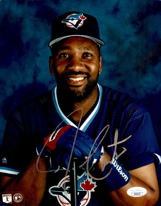 Joe Carter Toronto Blue Jays Signed/Autographed 8x10 Color Photo JSA 160501