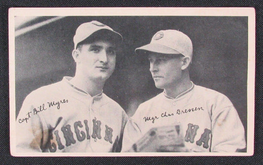 1936 National Chicle Baseball Fine Pen Premium R313 Myres / Dressen Reds