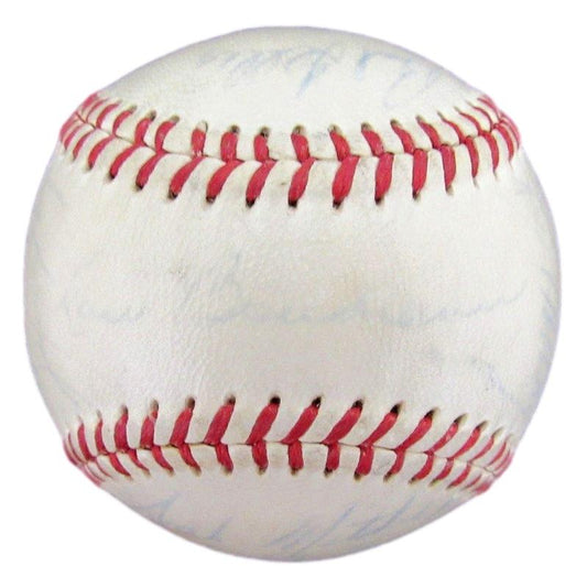 1950's Cleveland Indians Team Autographed (23 Signatures) Reach Baseball 181046