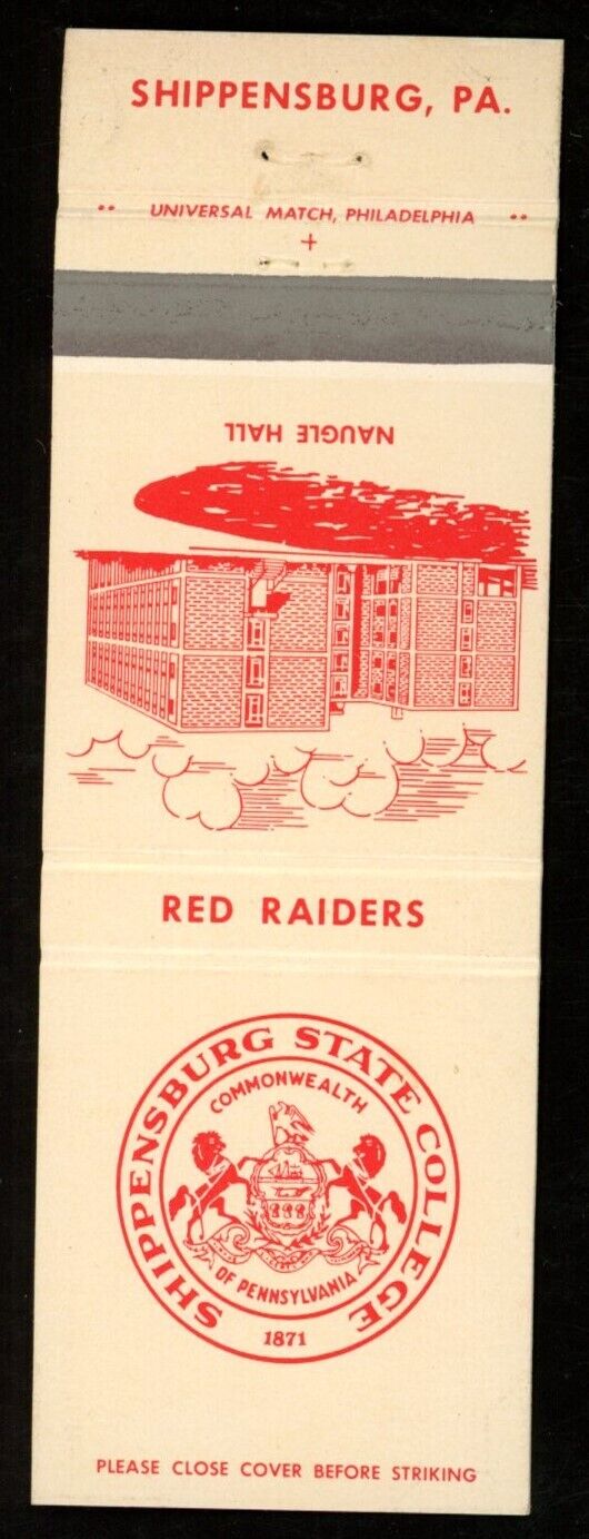 Vintage Shippensburg State College Match Book Shippensburg, PA 176809