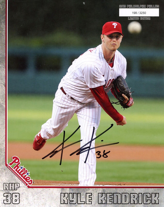Kyle Kendrick Autographed 2010 8x10 Phillies Phan Photo