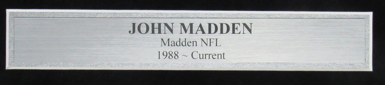 John Madden Oakland Raiders 8x10 Photo with Nintendo Game Framed 166056