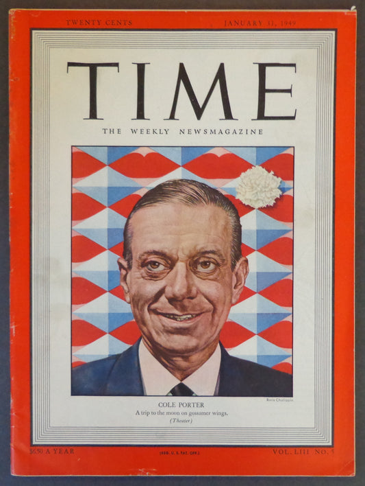 Time Magazine Vol LIII No 5 January 31, 1949 Cole Porter 183496