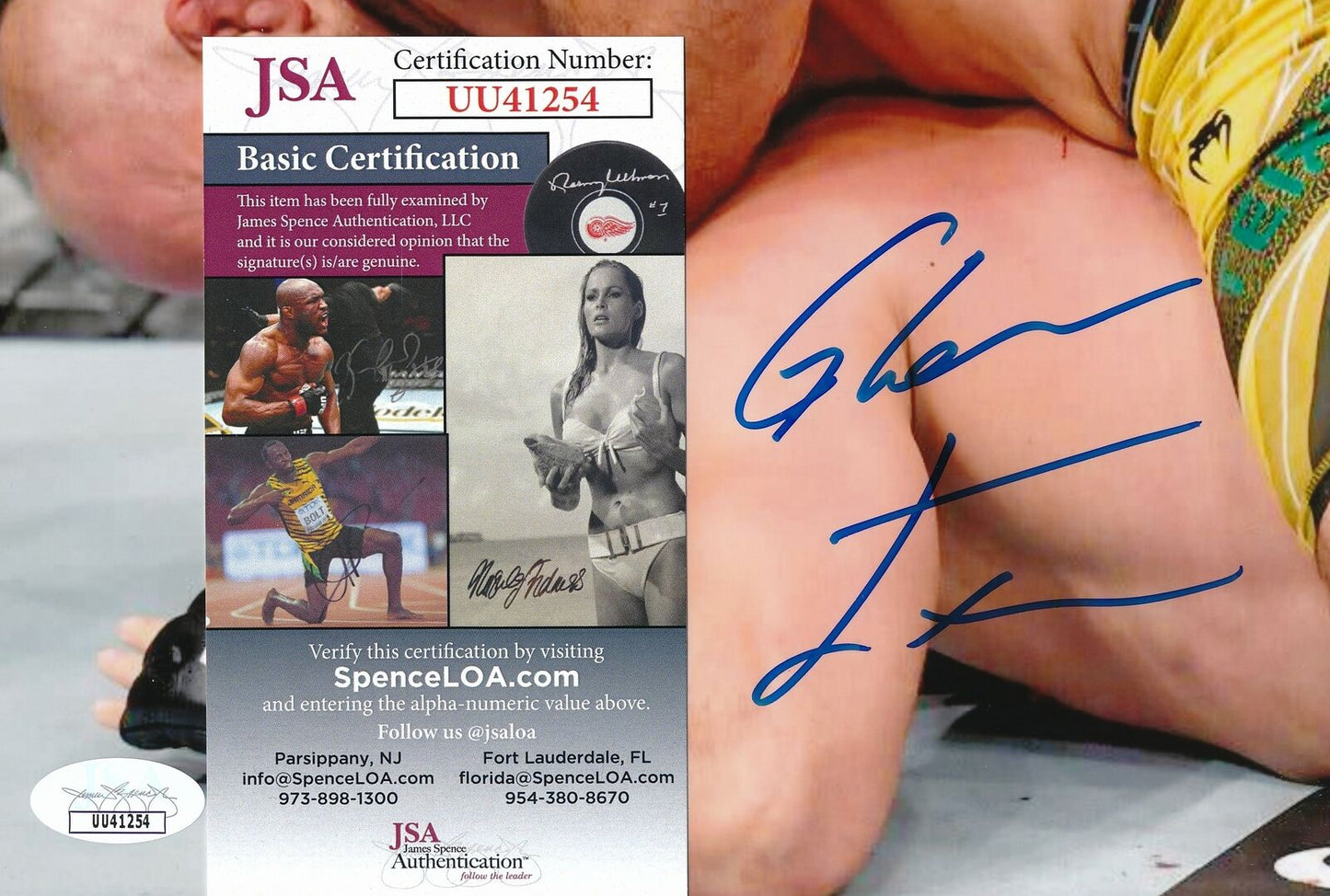 Glover Teixeira UFC Champ Signed/Autographed 8x10 Photo JSA 165549