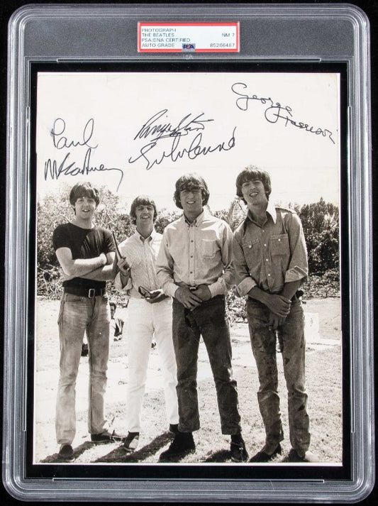 The Beatles Signed/Autographed c.1965 "Help!" 8x10 Photo PSA/DNA 7 NM  189636