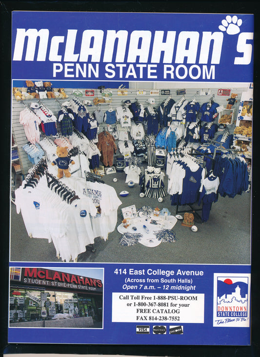 1996 Penn State vs. Purdue College Football Game Program 10/12