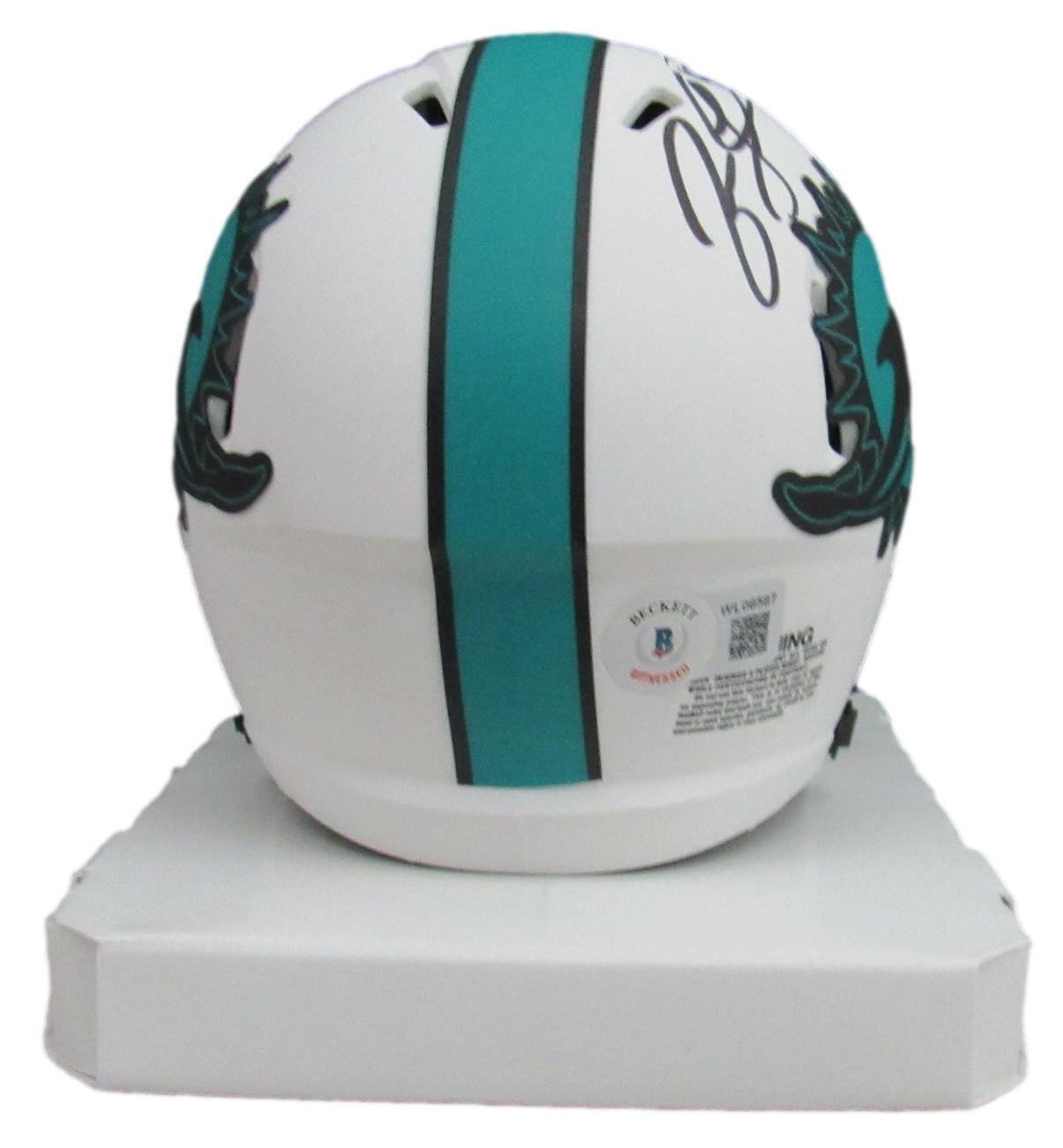 Jason Taylor Signed/Auto Dolphins Lunar Eclipse Mini Helmet Beckett 159710