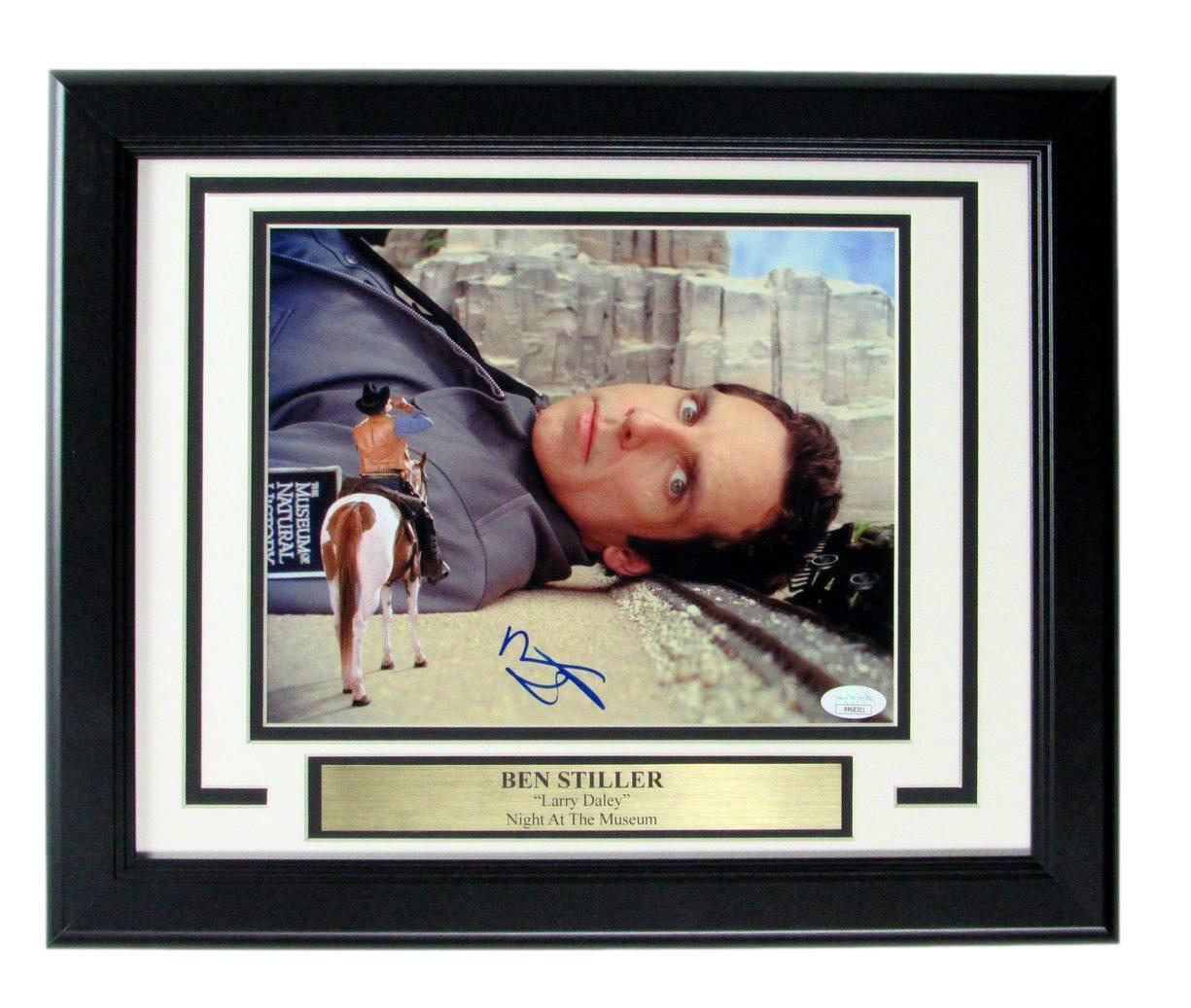 Ben Stiller "Larry Daley" Signed/Autographed 8x10 Photo Framed JSA 166676
