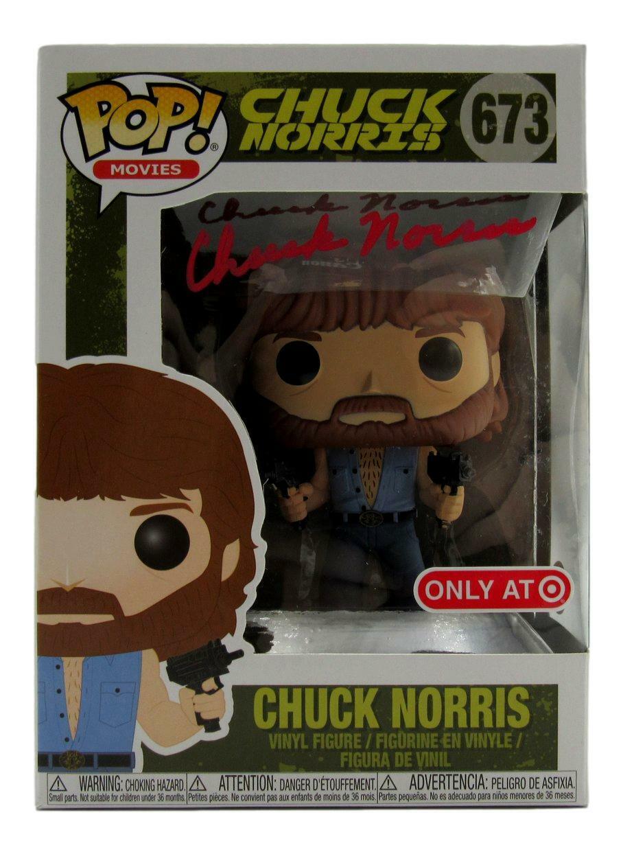 Chuck Norris Autographed Funko POP! Movies #673 Figurine JSA