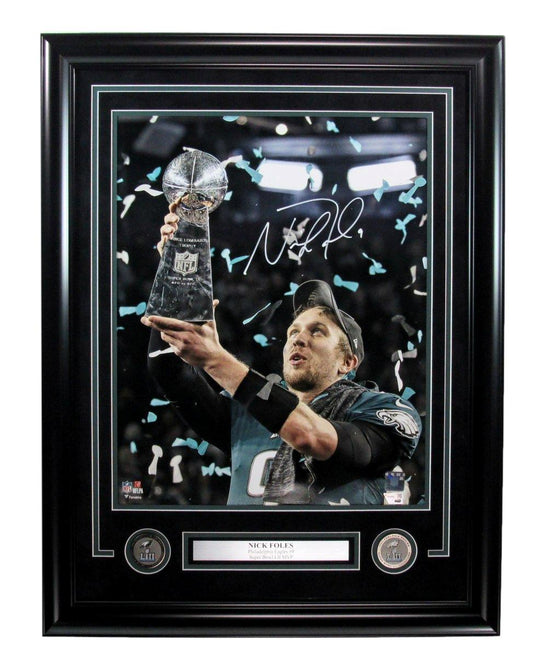 Nick Foles Autographed 16x20 Photo Philadelphia Eagles Framed Fanatics 188742