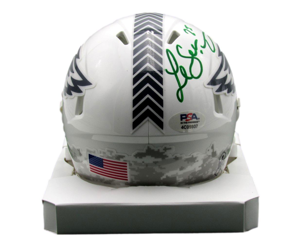 LeSean McCoy Signed Eagles 2024 Salute to Service Mini Helmet PSA/DNA 193077