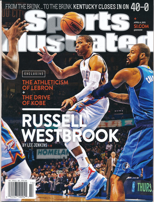 April 6, 2015 Russell Westbrook Sports Illustrated Magazine NO LABEL 182344