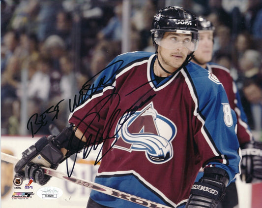 Teemu Selanne HOF Colorado Avalanche Signed/Autographed 8x10 Photo JSA 157324