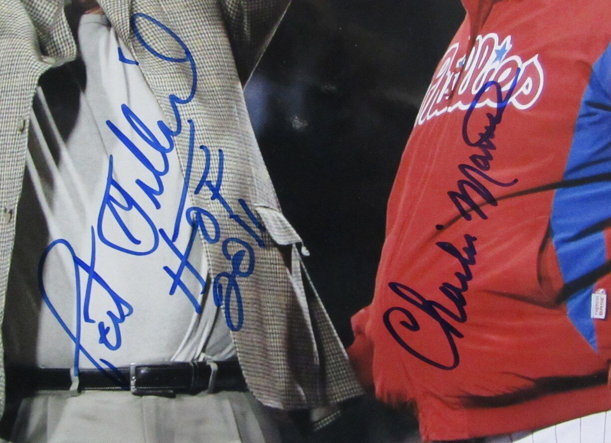 Pat Gillick/Charlie Manuel Dual-Autographed 11x14 Photo 2008 Phillies JSA 178302