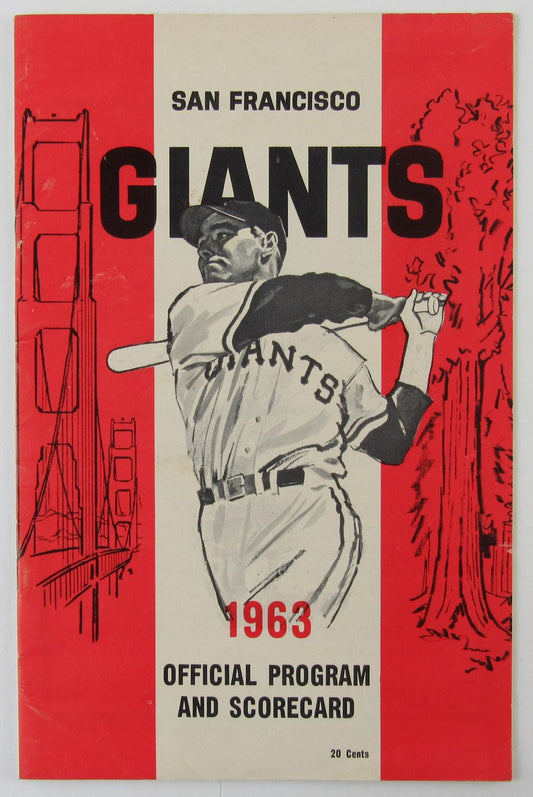 1967 San Francisco Giants vs. Cardinals Unscored Official Program Hughes 8/13/67