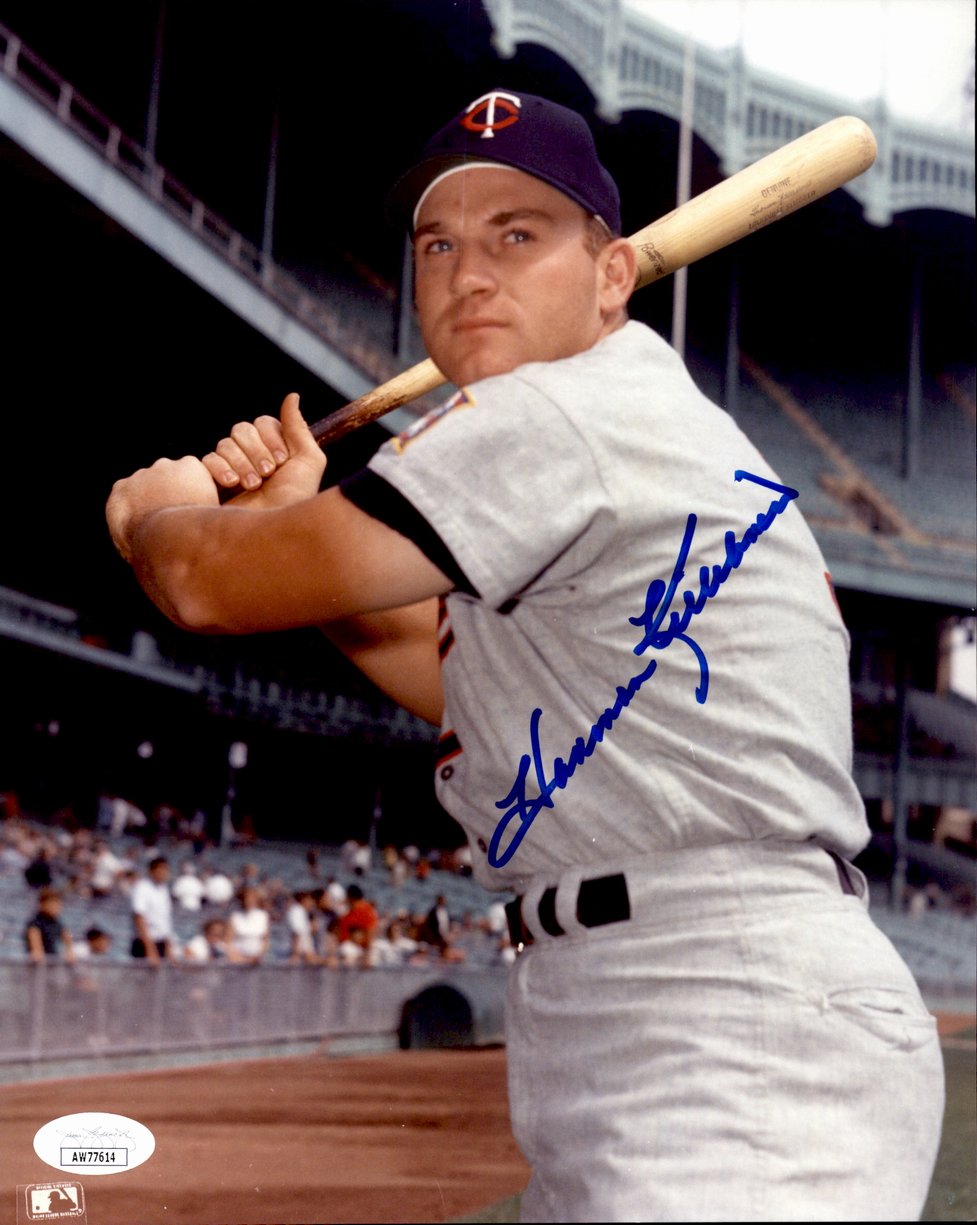 Harmon Killebrew HOF Signed/Autographed 8x10 Photo Minnesota Twins JSA 191377