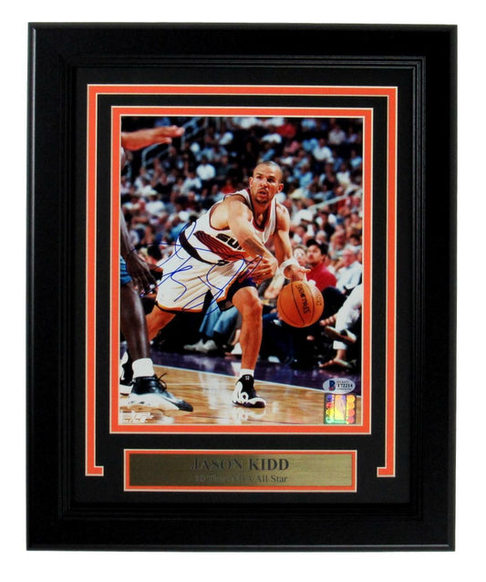 Jason Kidd Phoenix Suns Signed/Autographed 8x10 Framed Photo BAS/Beckett 152779