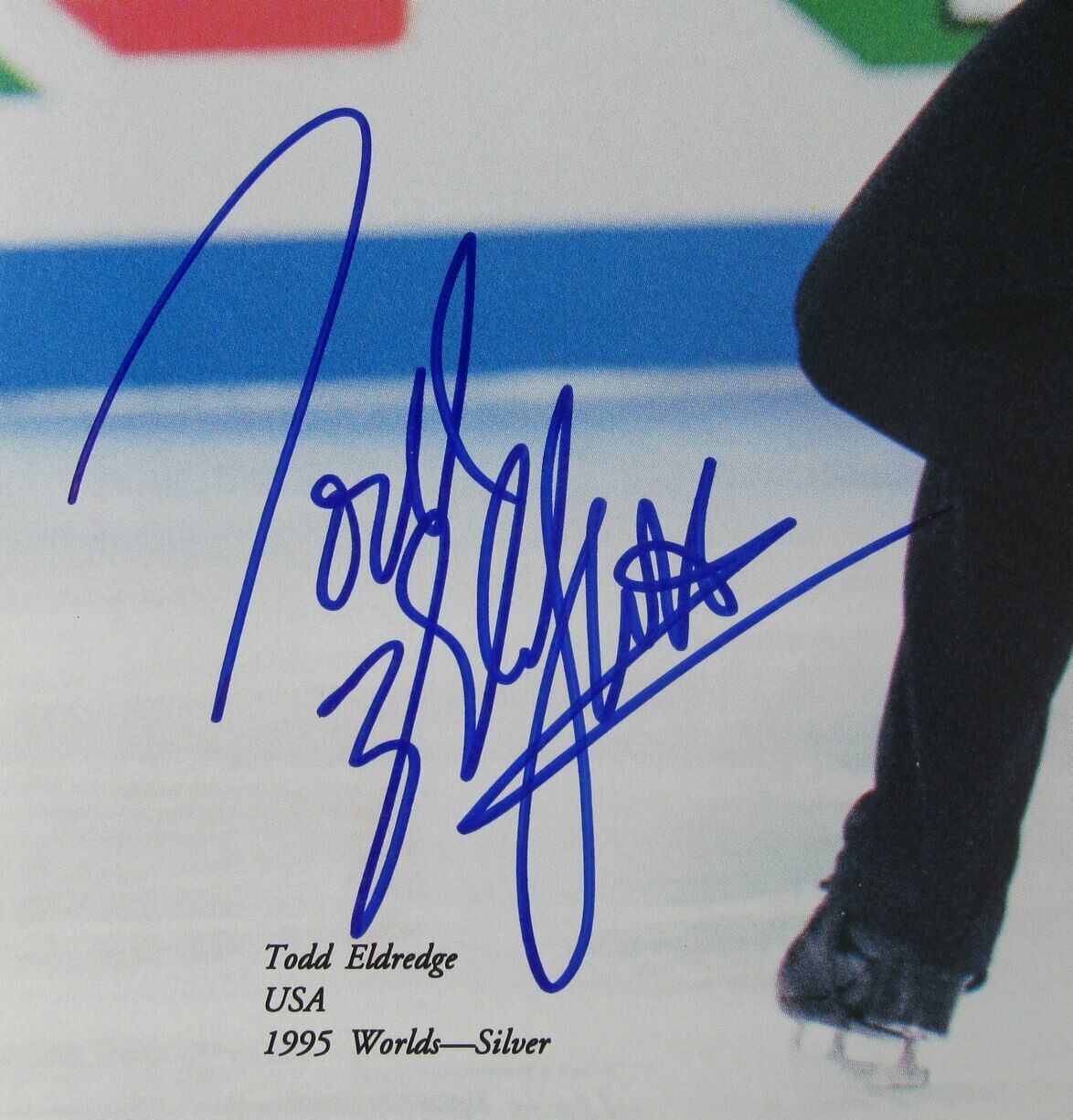 Todd Eldredge Autographed 8x10 Magazine Photo Olympic USA Figure Skating JSA
