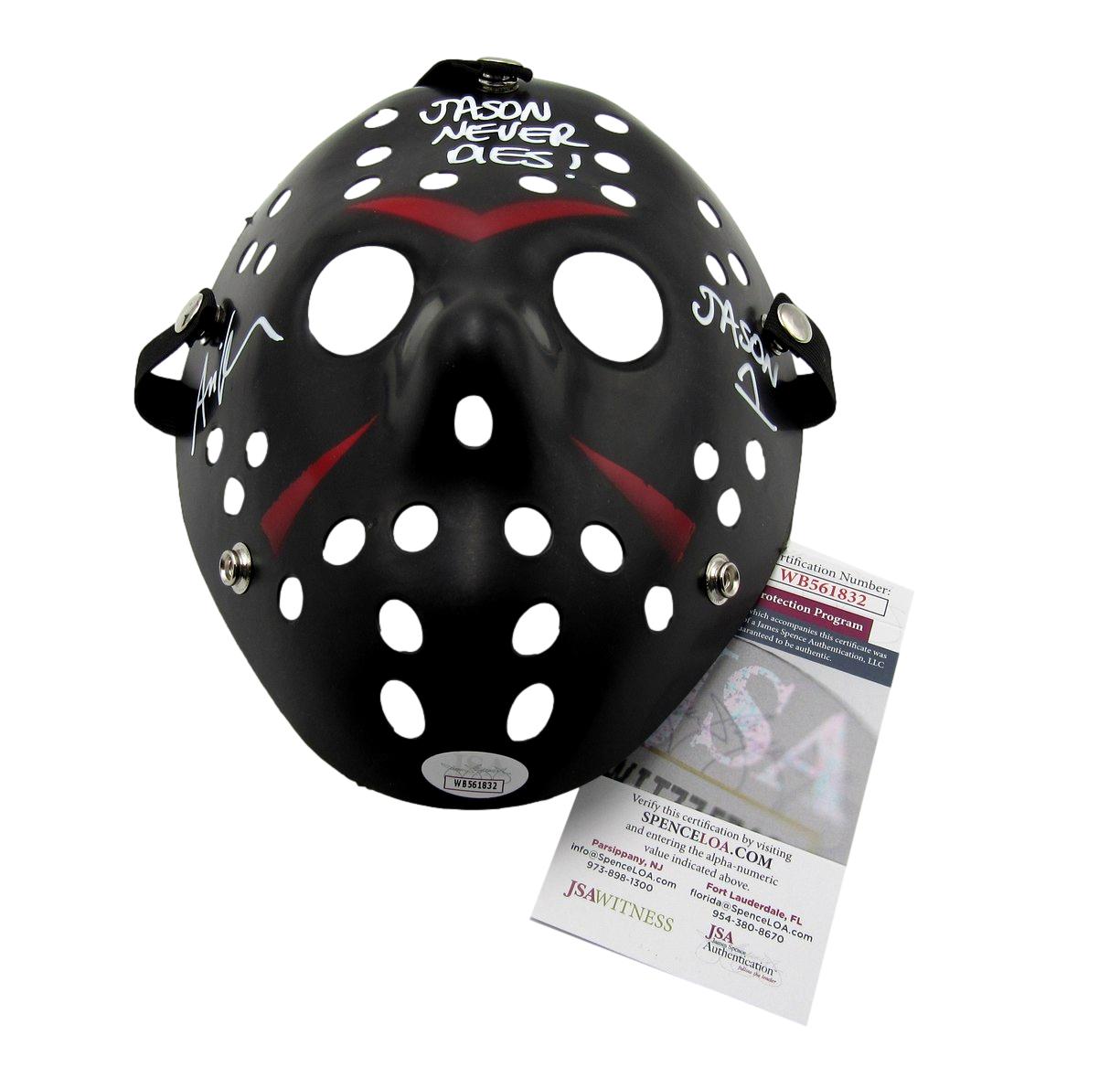 Ari Lehman Signed/Inscribed Black Mask "Friday the 13th" JSA 189568