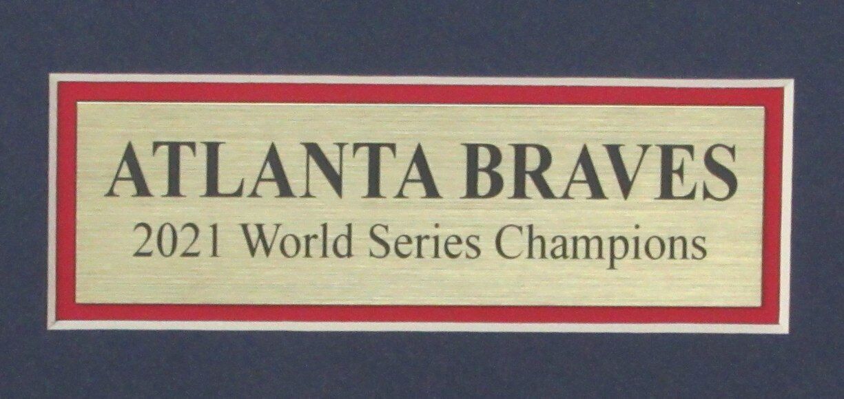 Atlanta Journal-Constitution Newspaper Braves 2021 World Series Framed 165128