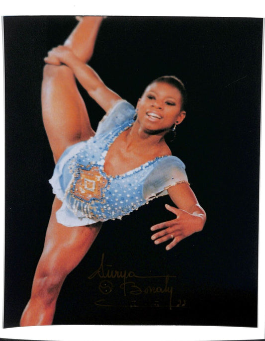 Suraya Bonaly 5X European Women's Figure Skating Champ Signed 8x10 Photo 180491