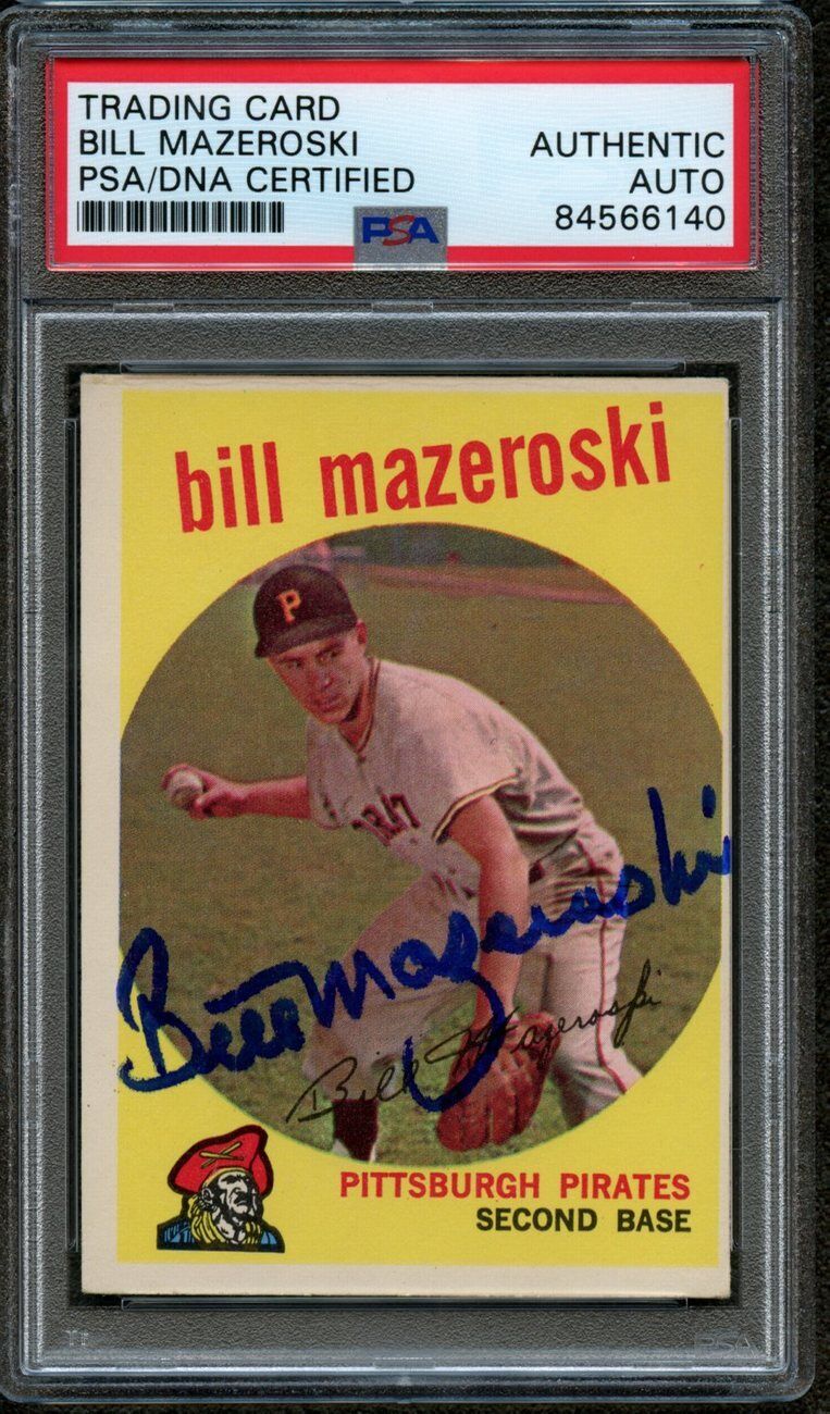 1959 Topps Bill Mazeroski #415 Card Signed/Auto PSA/DNA 167772