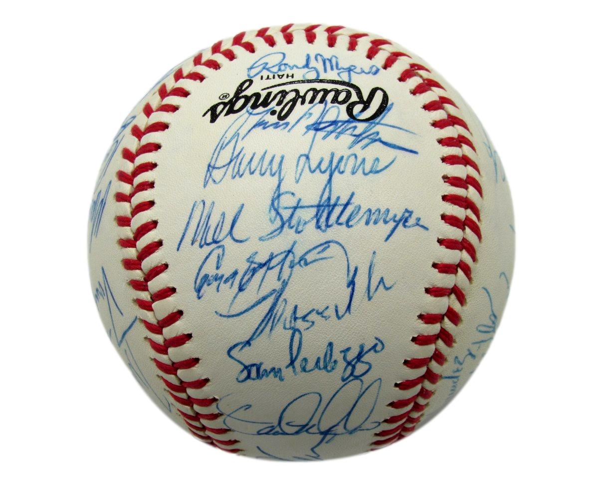 1989 Mets Team Autographed by 28 Johnson Carter Strawberry ONL Baseball 182805