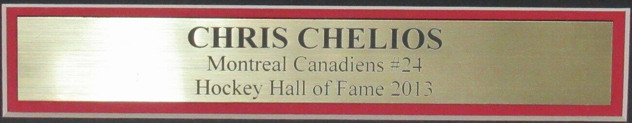 Chris Chelios HOF Montreal Canadiens Signed/Auto 8x10 Photo Framed JSA 161348