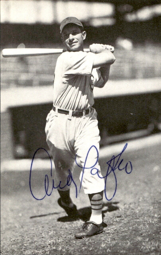 Andy Pafko Chicago Cubs d. 2013 Signed/Auto 3x5  Photo 178696