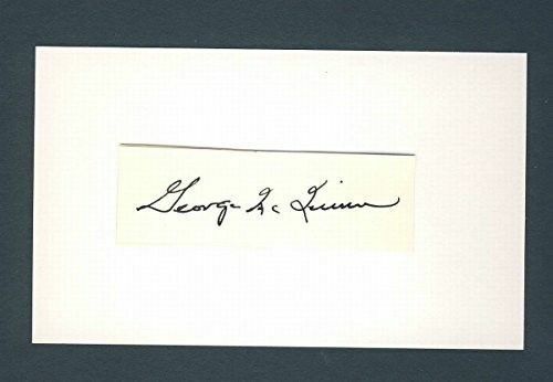 George McQuinn Yankees Signed/Auto/Autograph Cut 3x5 Index Card PASS 124317