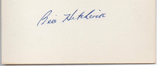 Bill Hitchcock d.2006 Tigers/Senators/Browns Signed 3x5 Index Card 145390