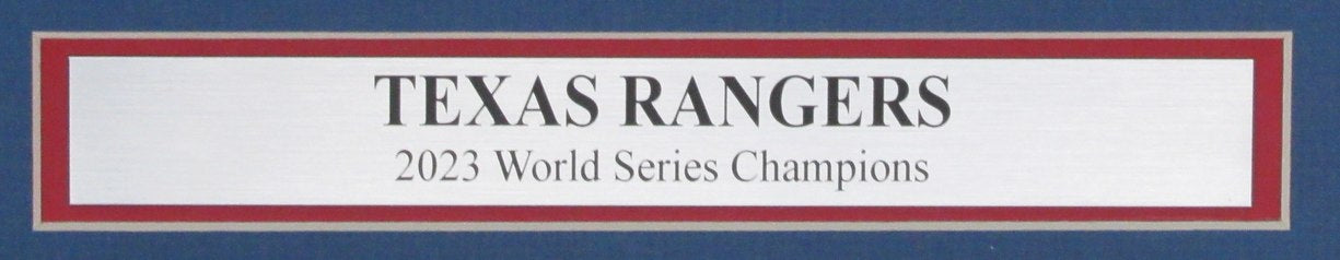 The Dallas Morning News Newspaper 2023 Texas Rangers World Series Champs Framed3