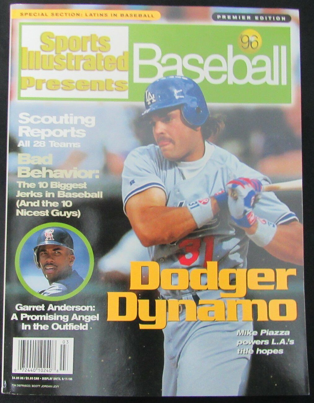 1996 Sports Illustrated Presents Baseball Mike Piazza Mets NO LABEL 154330