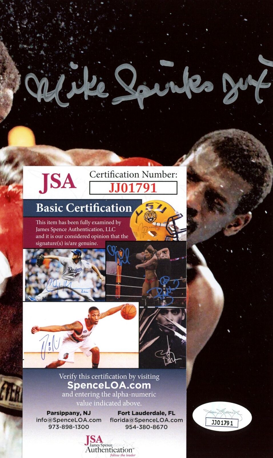 Michael Spinks Boxing Champ Signed/Autographed 8x10 Photo JSA 153998