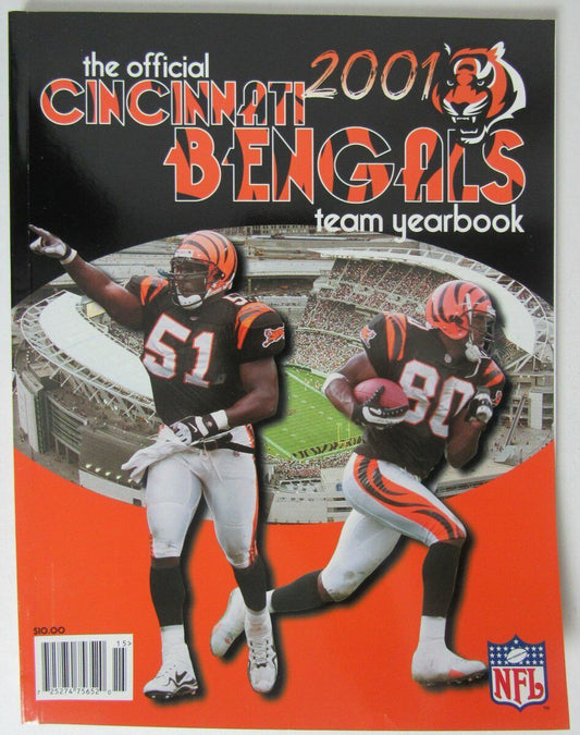 2001 Cinncinnati Bengals NFL Football Official Team Yearbook 146159