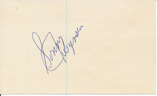 Sonny Jurgensen HOF Washington Redskins Signed/Autographed 3x5 Index Card 163929