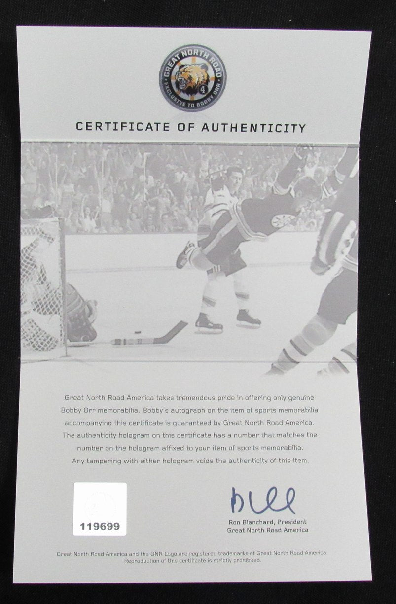 Bobby Orr HOF Signed 11x14 Photo 1968 All-Star Game Framed GNR 187189