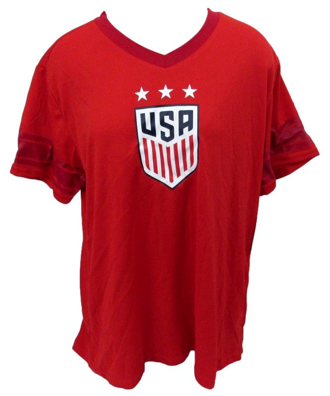 Alex Morgan Red USA Soccer Jersey UNSIGNED Size XL 188196