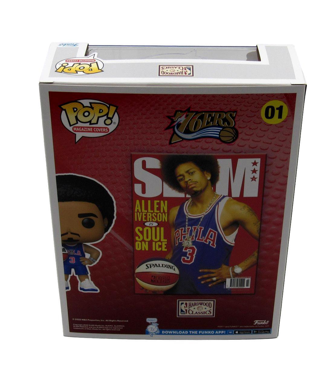 Allen Iverson HOF Autographed Funko POP! SLAM FUNKO  #01 76ers JSA 181851