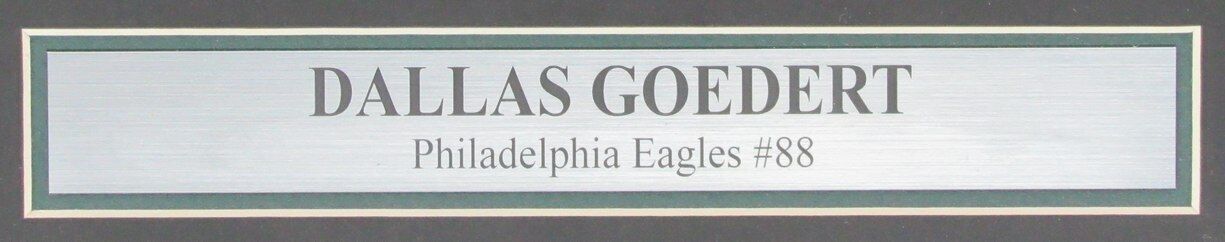 Dallas Goedert Autographed 11x14 Photo Eagles Framed Fanatics 177206