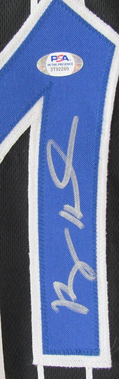 Anfernee Penny Hardaway Autographed Black Custom Jersey Orlando Magic PSA/DNA