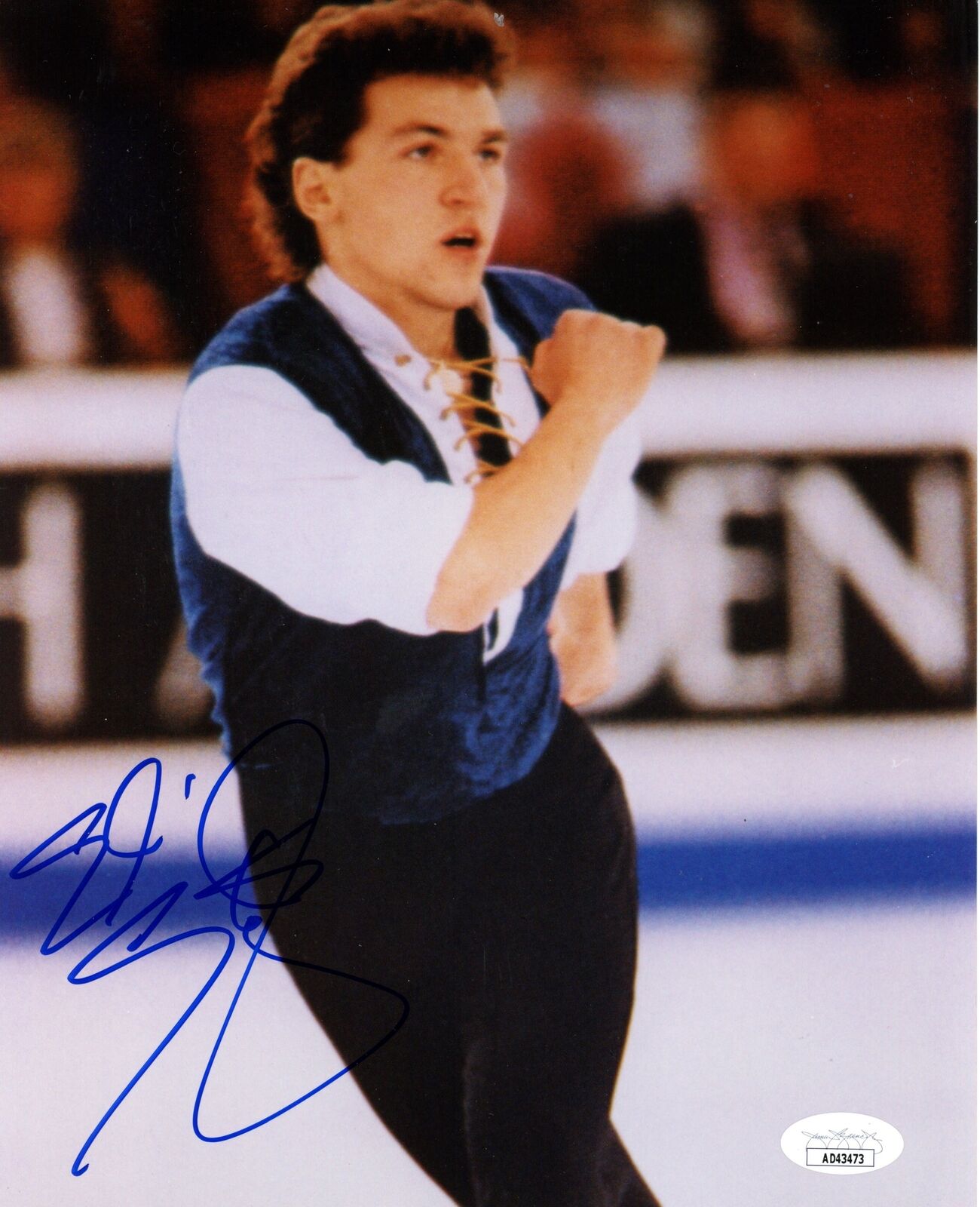 Elvis Stojko Autographed 8x10 Photo Olympic Canada Figure Skating JSA