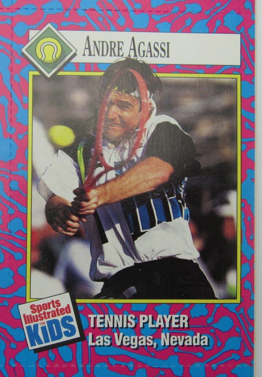 1993 Sports Illustrated for Kids Magazine w/ Agassi/Gretzki Uncut Sheet 159379