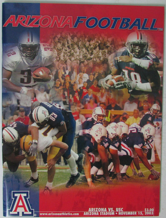 2003 Arizona vs USC College Football Game Program 145287